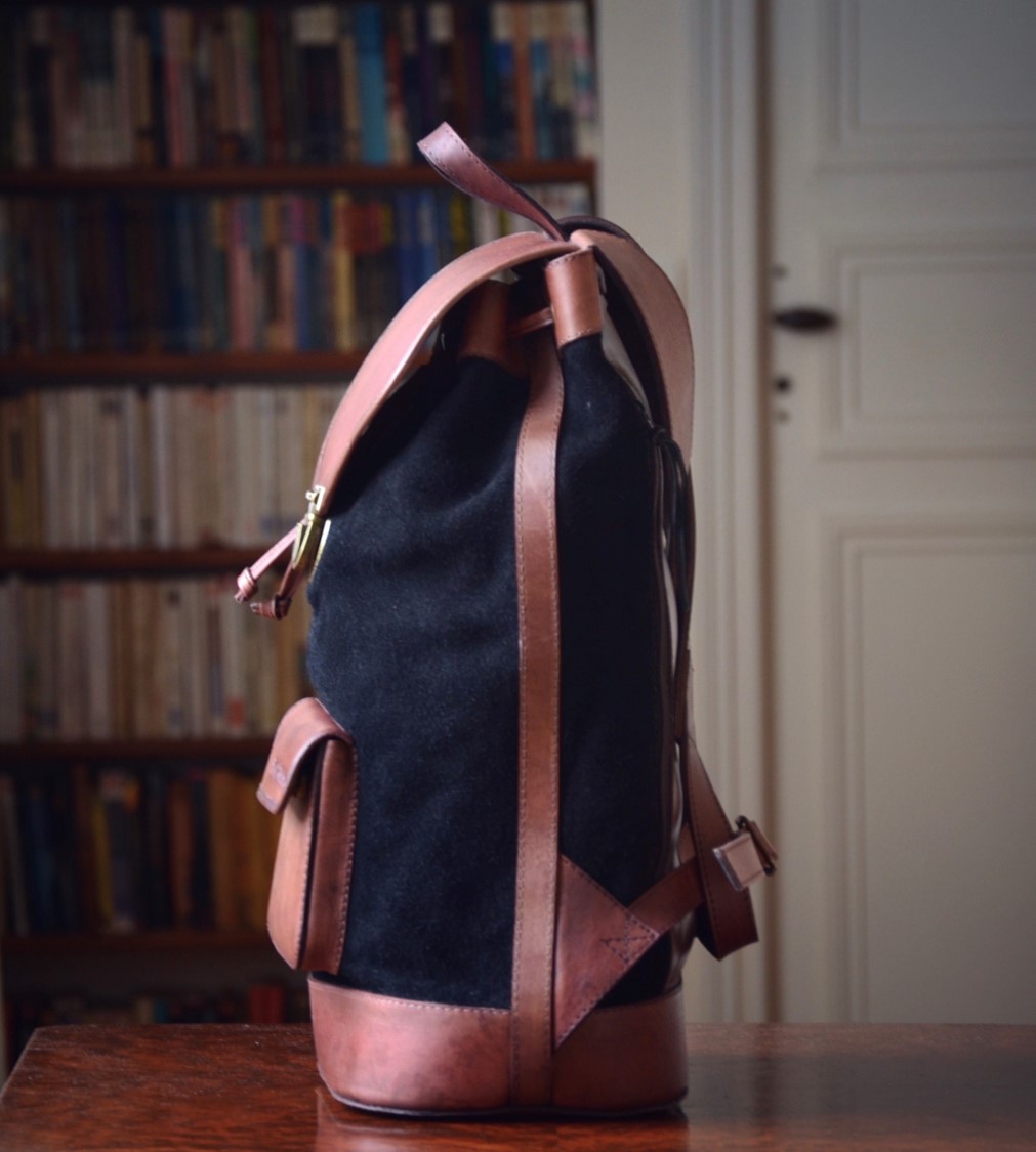 backpack vintage leather