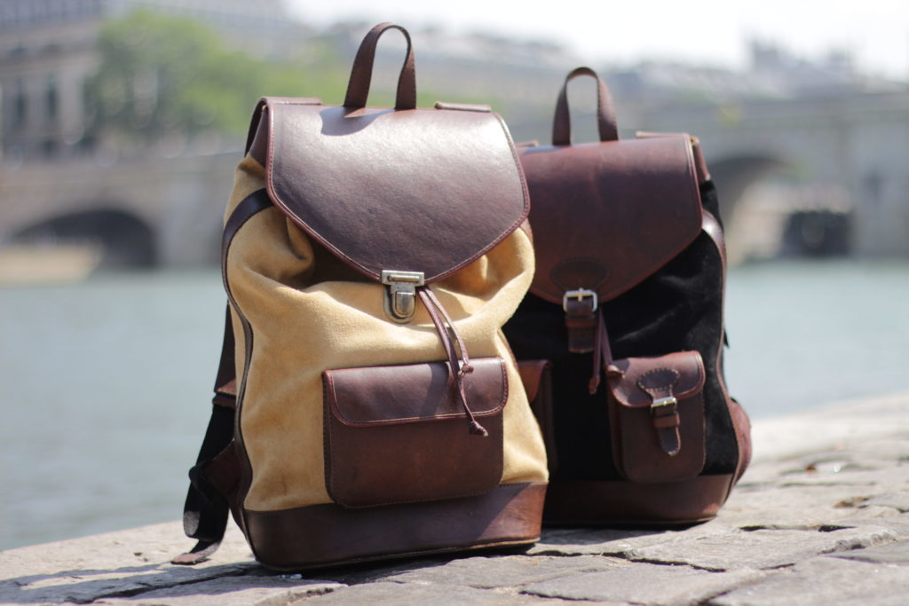 pachamama leather backpack