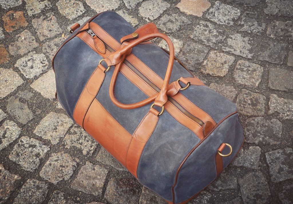 Pachamama - Weekend Bag Diego Anthracite - Leather travel bag