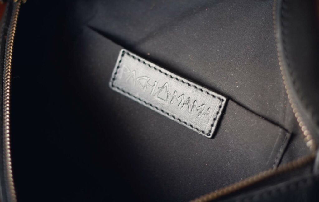 Poche intérieure et doublure de la Banane Cuir Noir V2