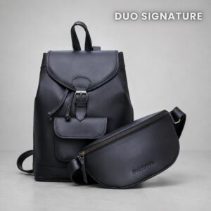 sac à dos lou cuir noir duo