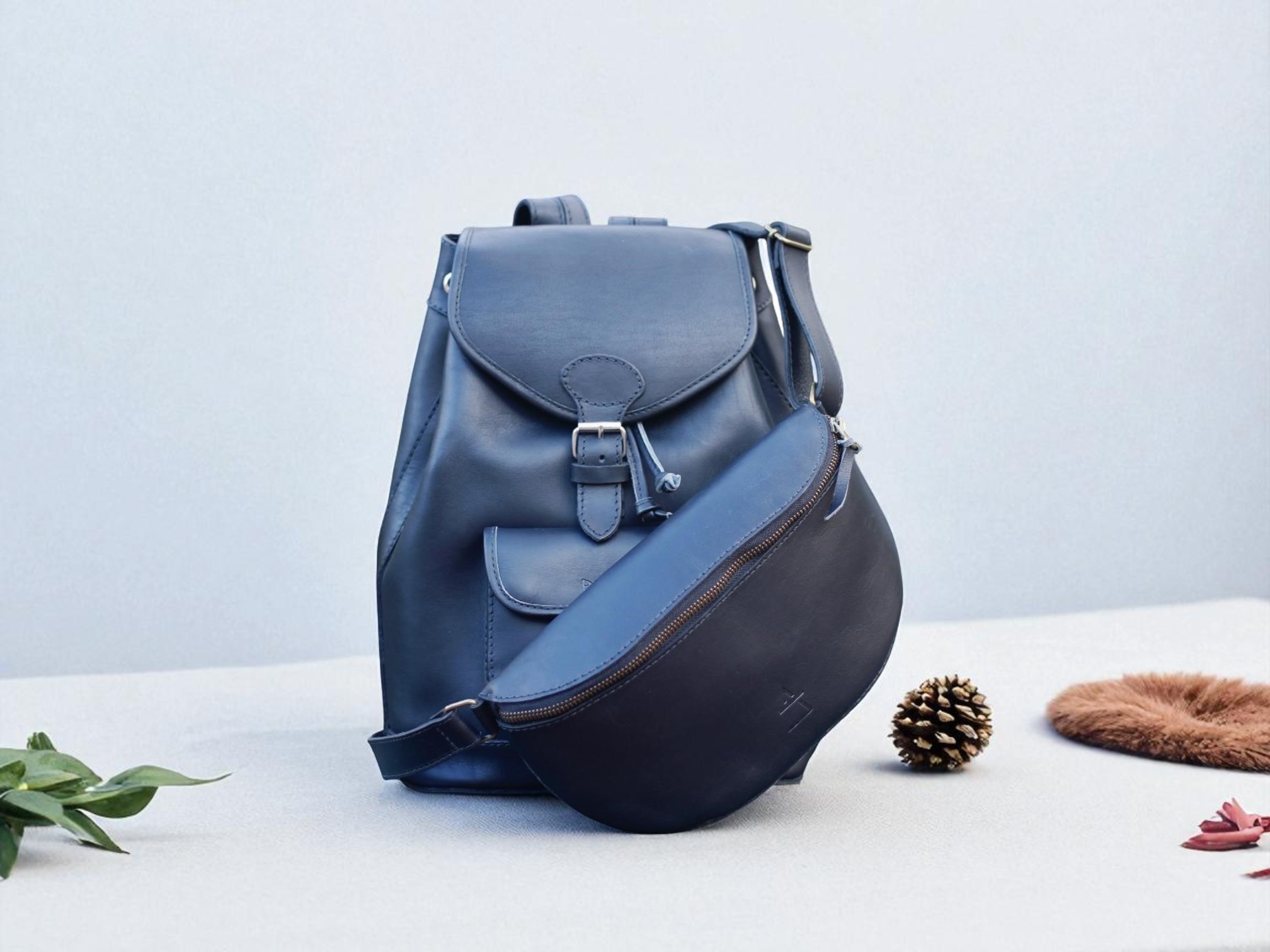 sac à dos cuir noir