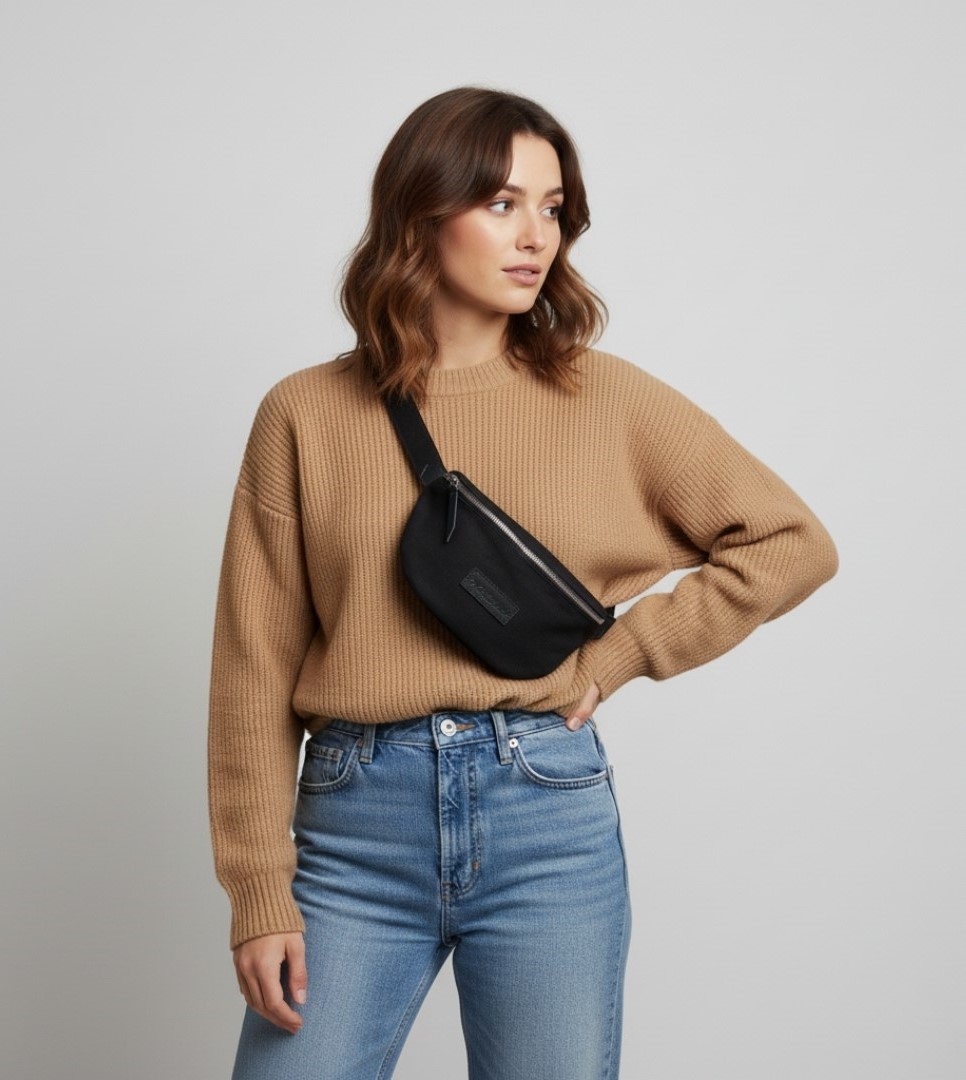 Votre texte de paragraphe - 9 sac banane noir femme