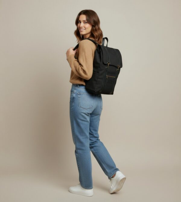 sac à dos noir femme