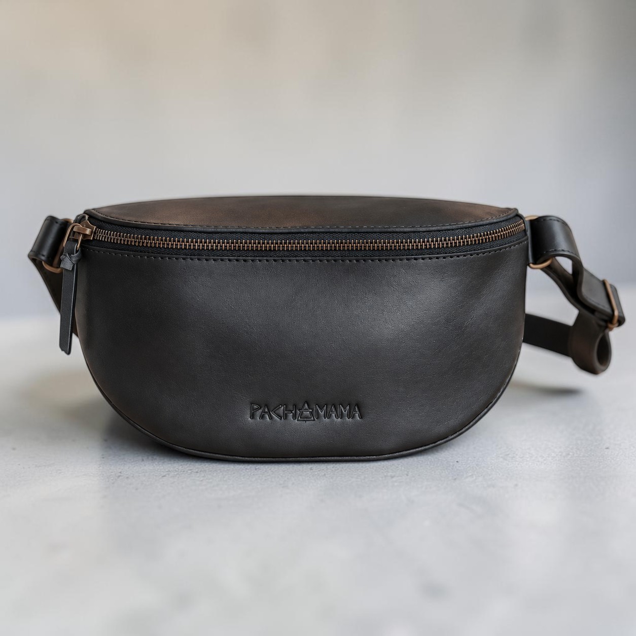 Sac Banane Cuir Noir V2