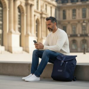sac à dos noir ville