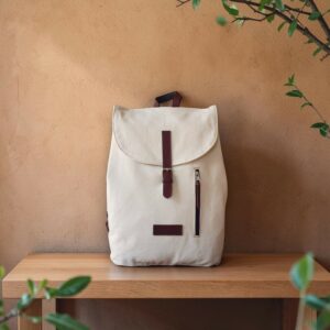 sac à dos blanc printemps