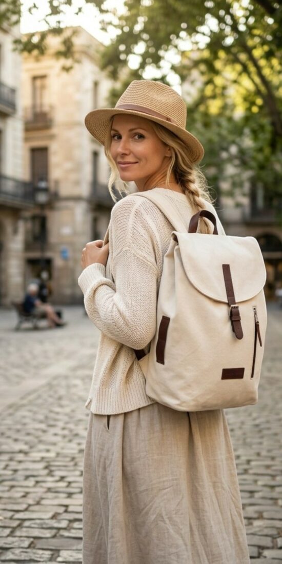 sac à dos blanc été
