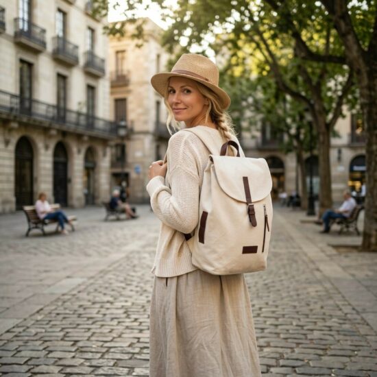 sac à dos blanc été