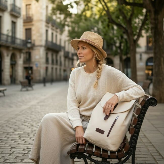 sac à dos blanc pour femme