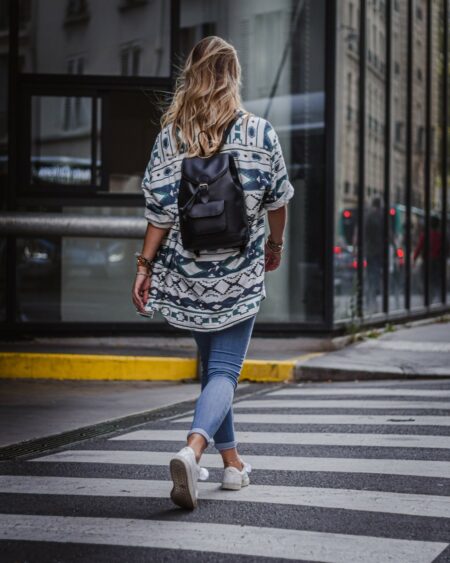 sac à dos en cuir noir femme