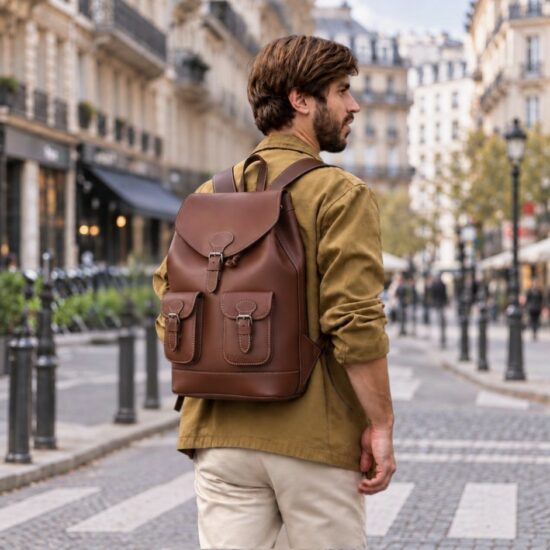 sac à dos homme cuir ville
