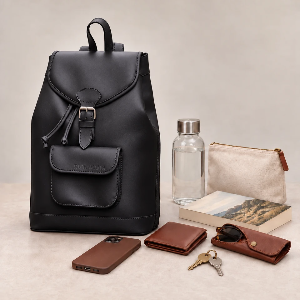 LOU Cuir Noir et essentiels du quotidien