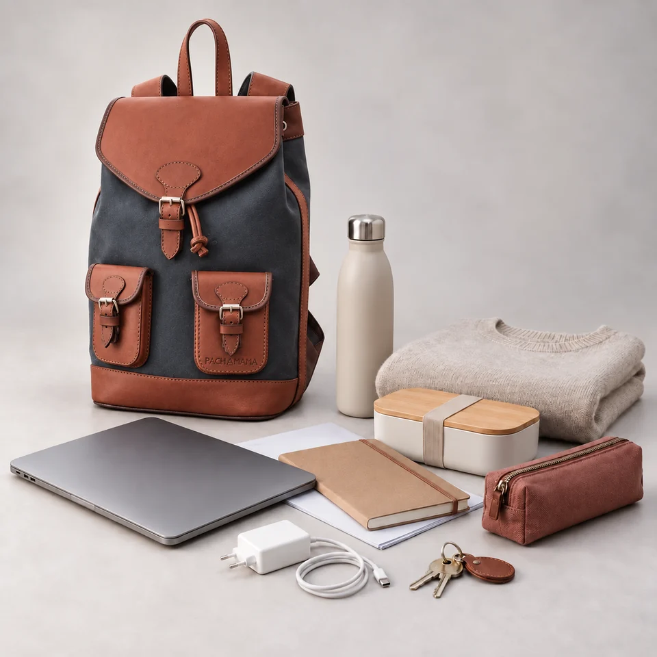 GABI Anthracite et ses essentiels pour la journée