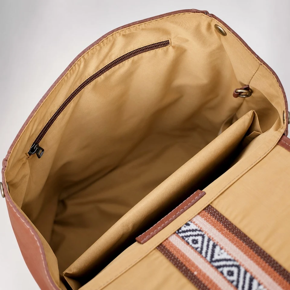 sac à dos cuir intérieur