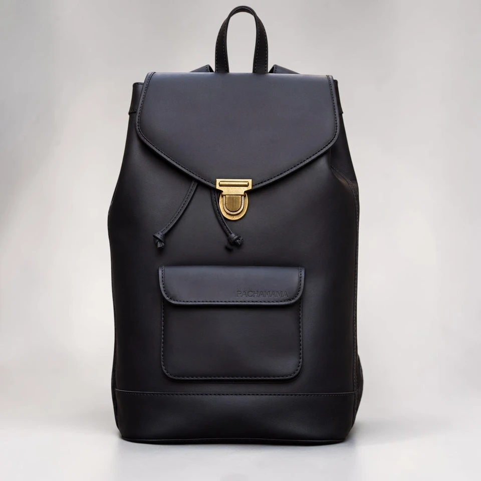 sac à dos noir cuir noir homme